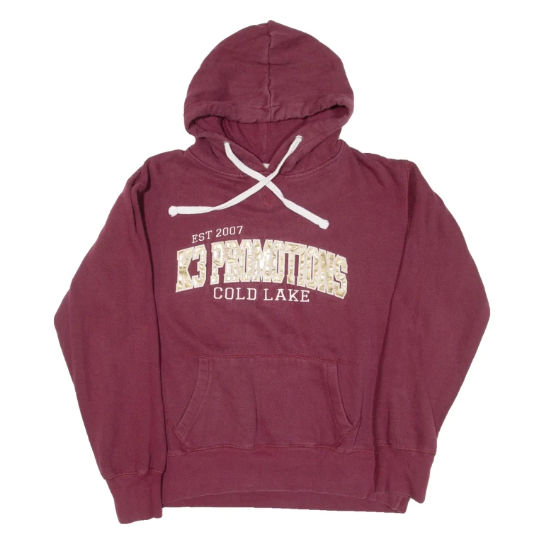 MUSKOKA Cold Lake Womens Maroon Hoodie USA L
