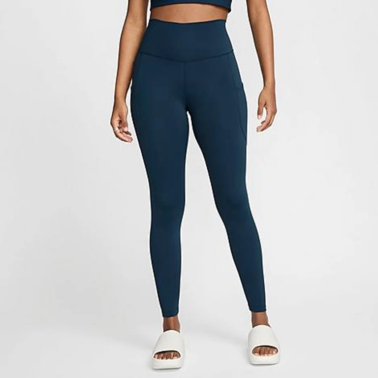 Nike Women's One Dri-FIT High-Rise 7/8 Training Tights in Armory Navy/Black Size: XXS