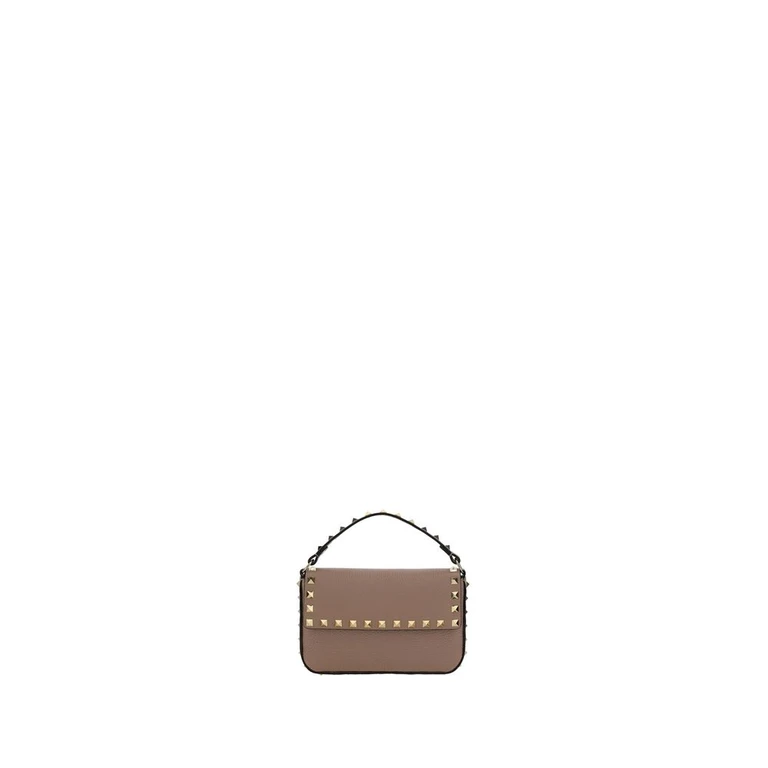 Valentino Garavani Beige Calf Leather Bos Taurus Shoulder Bag - Women (VA9W2P0W07VSHP45BB)