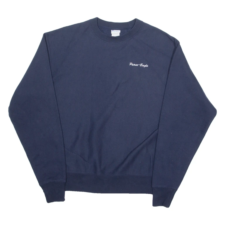 CHAMPION Mens Sweatshirt Blue L
