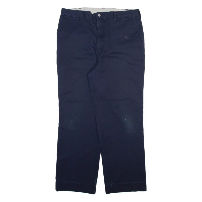 DICKIES Mens Trousers Blue Regular Straight W34 L28