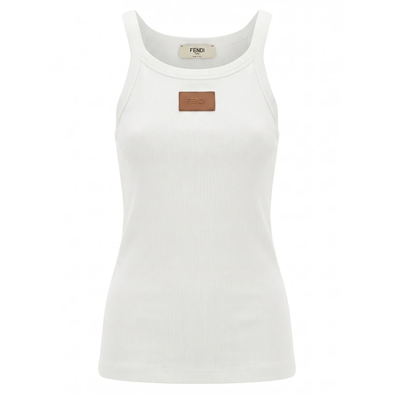 Fendi `Fendi Ribs Lea` Top