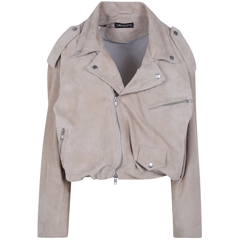 DRHOPE Suede Bikers Jacket