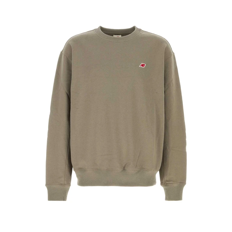 New Balance Khaki Cotton Sweatshirt Dockside Exterior: Felpe - Men