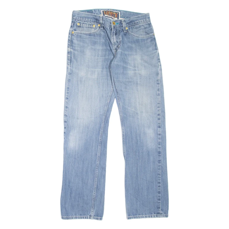 LEVI'S 514 Jeans Mens Blue Slim Straight Stone Wash W31 L32
