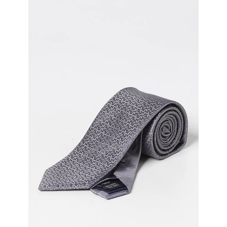 tie in silk with jacquard monogram (MK0DT00003020)