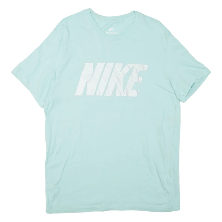NIKE Mens T-Shirt Blue L