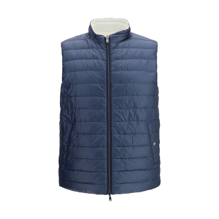 White Polyamide Sleeveless Jacket Clothing - Men