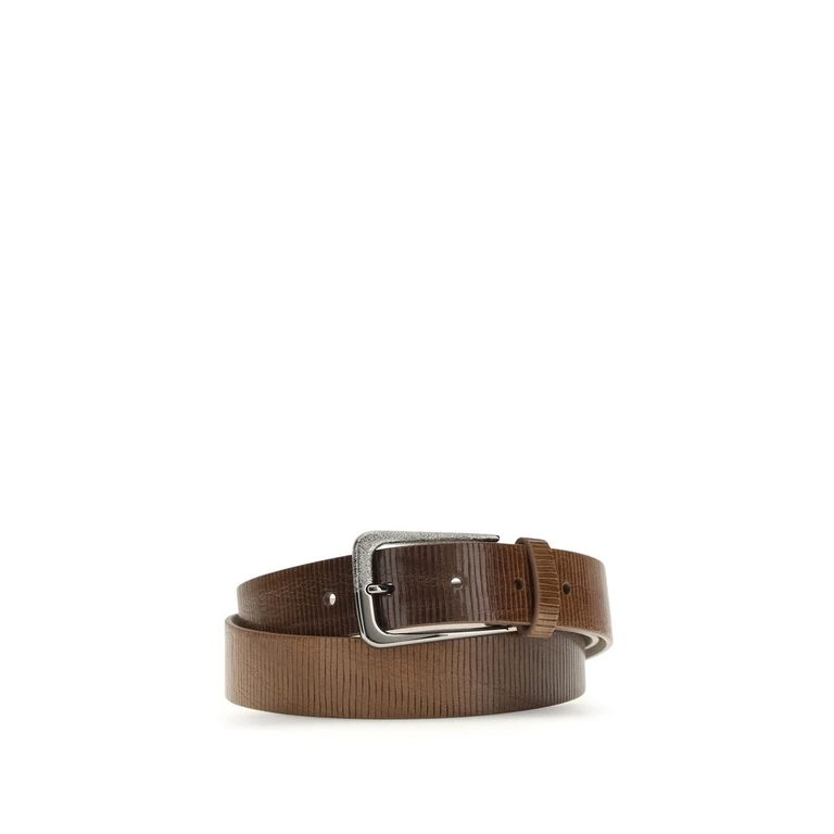 Brown Calf Leather Bos Taurus Regular Belt - Women