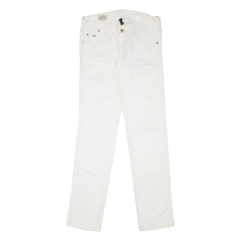 TOMMY HILFIGER Sophie Womens Jeans White Slim Straight W26 L32