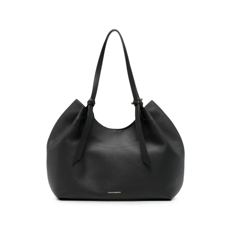 Barra Contrast-stitch Leather Shoulder Bag