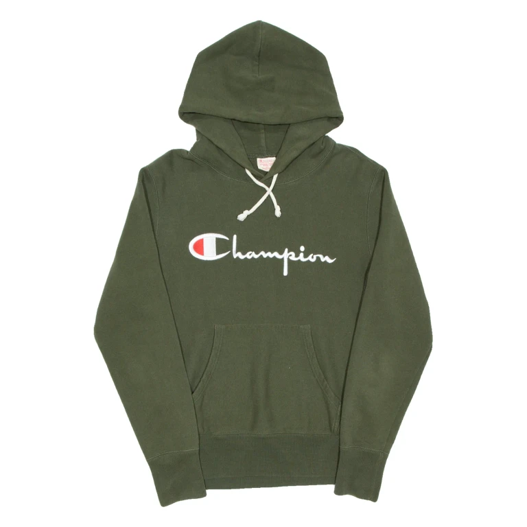 CHAMPION REVERSE WEAVE Mens Green Hoodie M