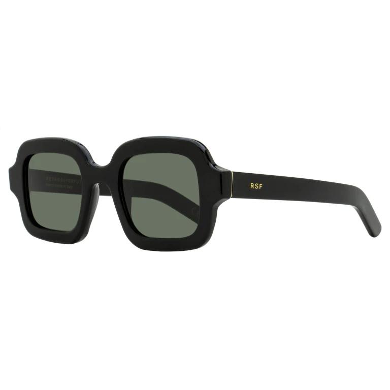 Retrosuperfuture Rounded Square Sunglasses Benz QHB Black 51mm