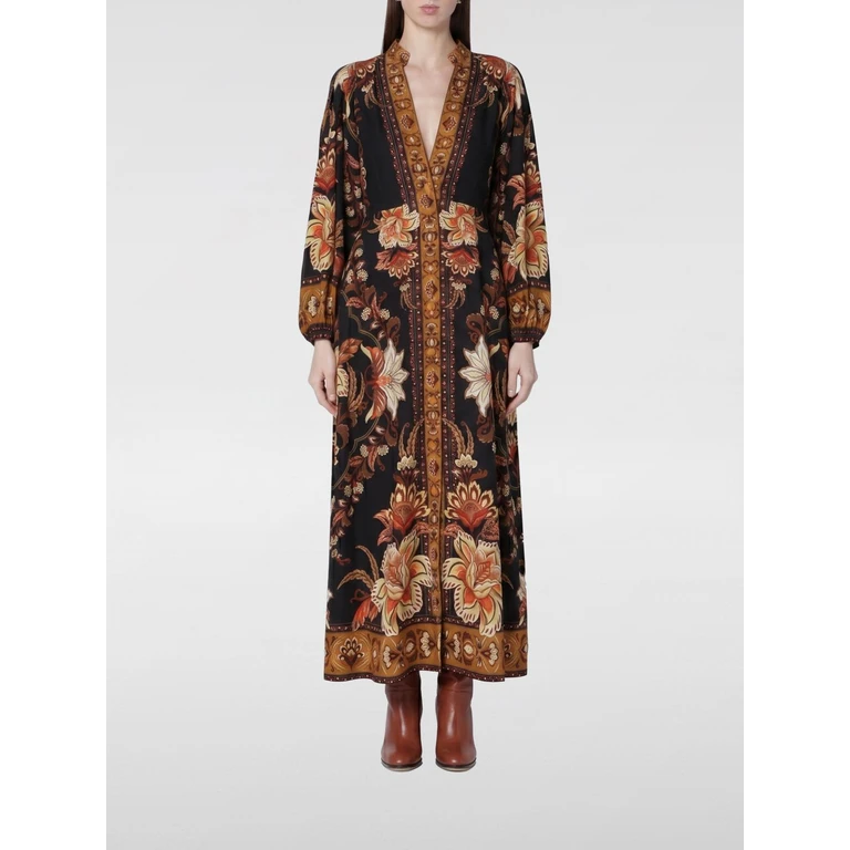 Majestic Garden Midi Shirtdress with Ethnic Print (34414326068)