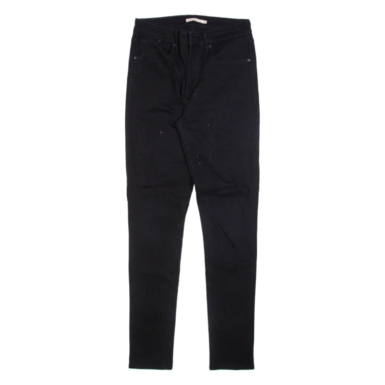 LEVI'S 721 Womens Jeans Black Slim Skinny W30 L32