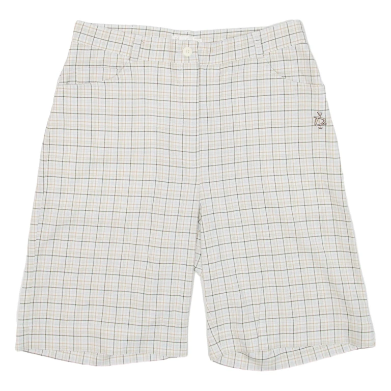 DAILY SPORTS Womens Casual Shorts Grey Check S W28