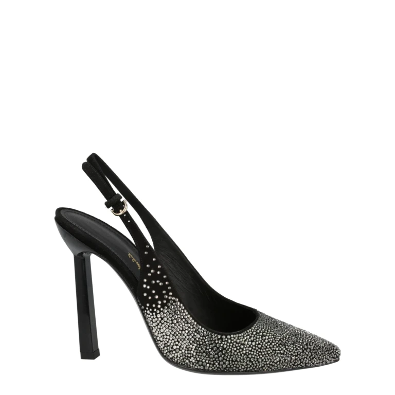 Jessie Crystal-Embellished Slingback Pumps