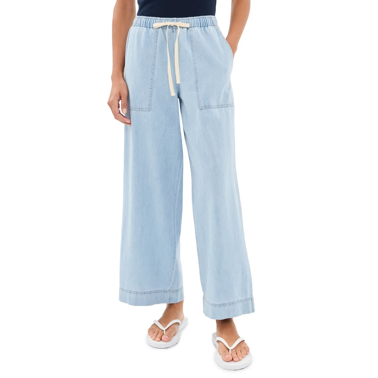 Z Supply Daycation Denim Pants Coastal Water M