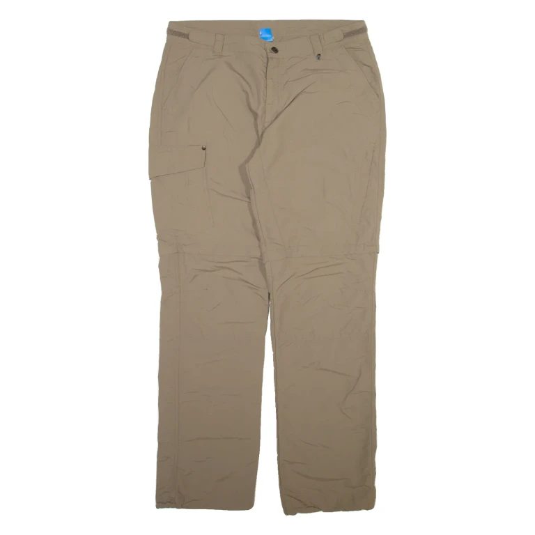Detachable Legs Mens Trousers Brown Relaxed Straight W34 L32
