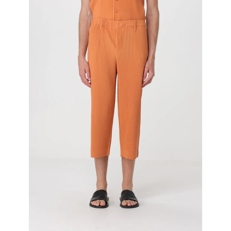 HOMME PLISSE' ISSEY MIYAKE Cropped Pleated Trousers Homme Plissé Issey Miyake in Technical Crêpe (HP66JF15847)