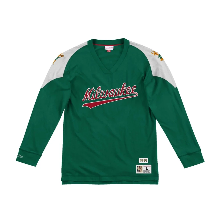 Men's NBA Team Inspired Long Sleeve Bucks