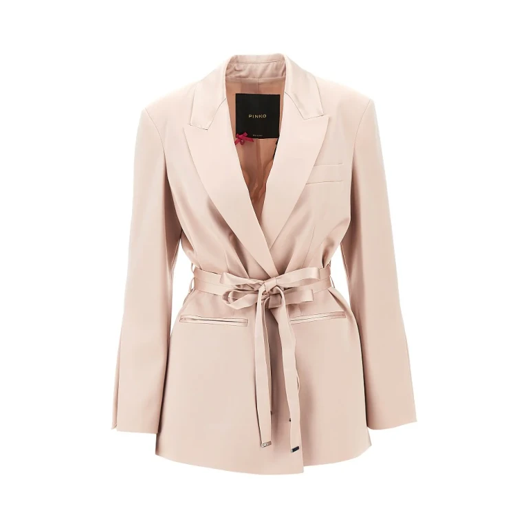 PINKO Satinjacke mit Gürtel für Damen