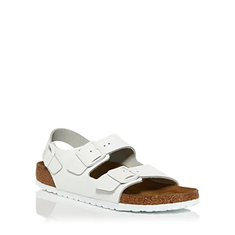 Unisex Milano Leather Triples White
