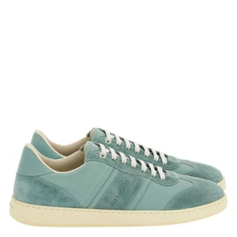 Ferragamo Achille Signature Low-Top Sneakers, Size 9