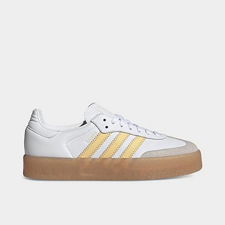 Women's Originals Sambae Casual Shoes in Cloud White/Orange Tint/Semi Ice Tangerine Size: 5.0