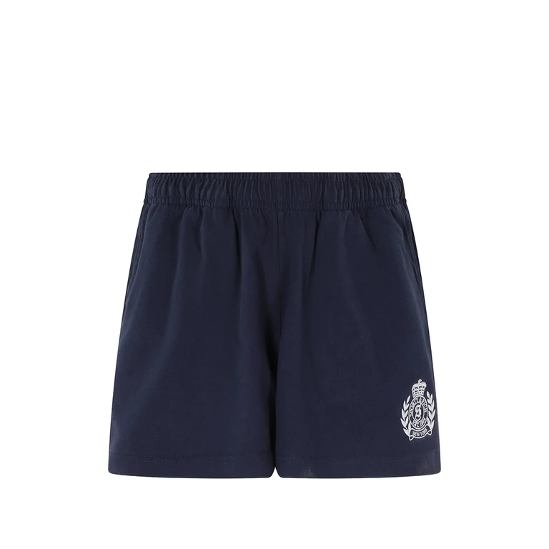 Sporty & Rich Logo-print Elasticated-waist Shorts