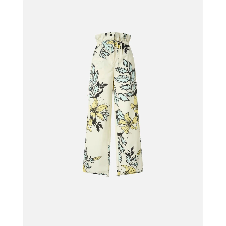 Pinko - Pantalon ample à fleurs et taille haute - XXS