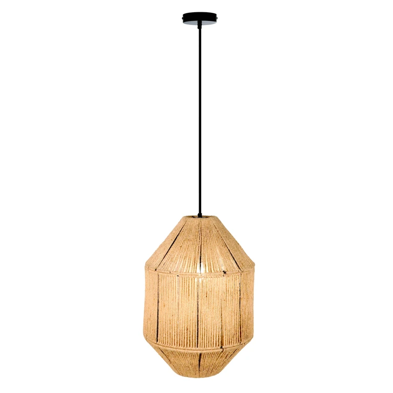Tan Cord Hanging Lamp