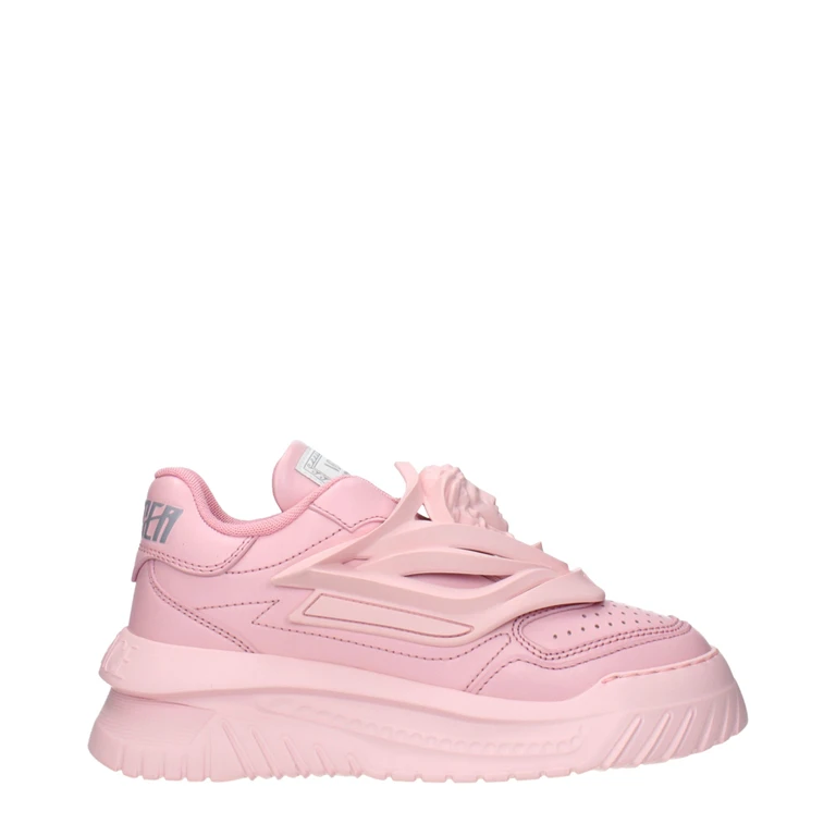 Versace Pink Leather Chunky Sneakers - Women