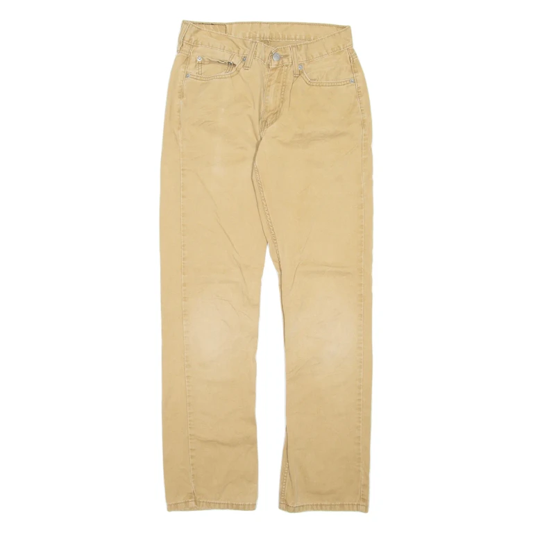 LEVI'S Mens Trousers Brown Regular Straight W29 L32