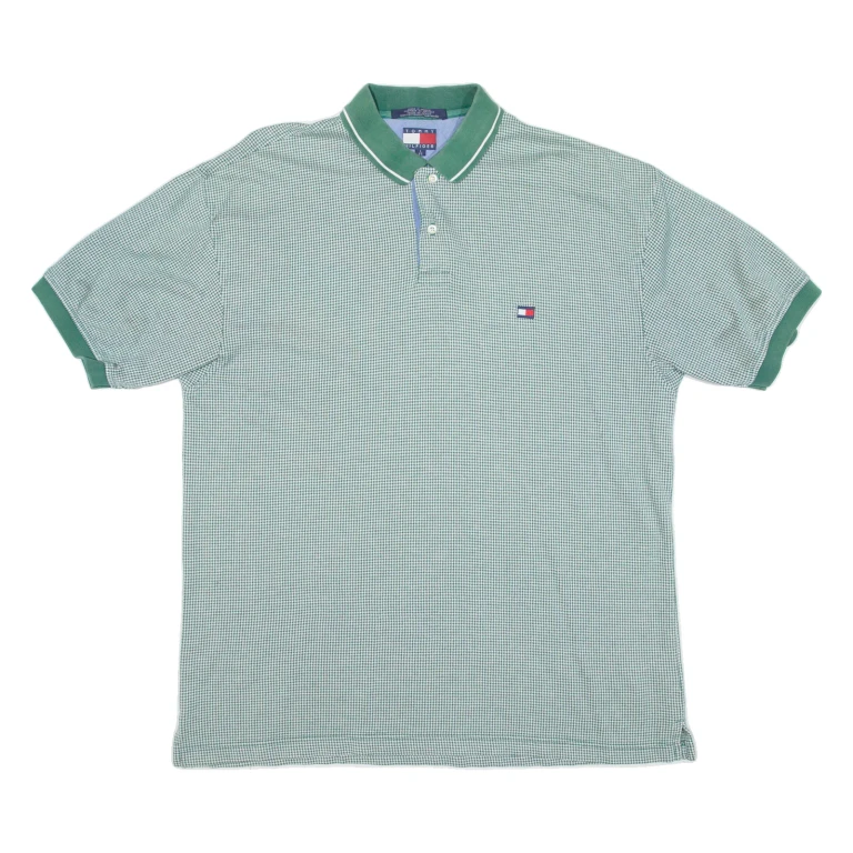 TOMMY HILFIGER Mens Polo Shirt Green L