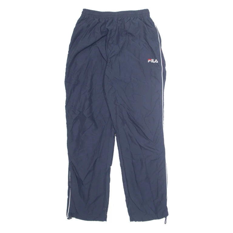 FILA Womens Track Pants Blue Straight M W26 L30