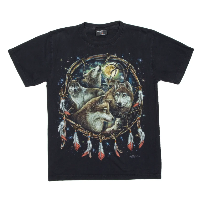 Wolves Mens T-Shirt Black M