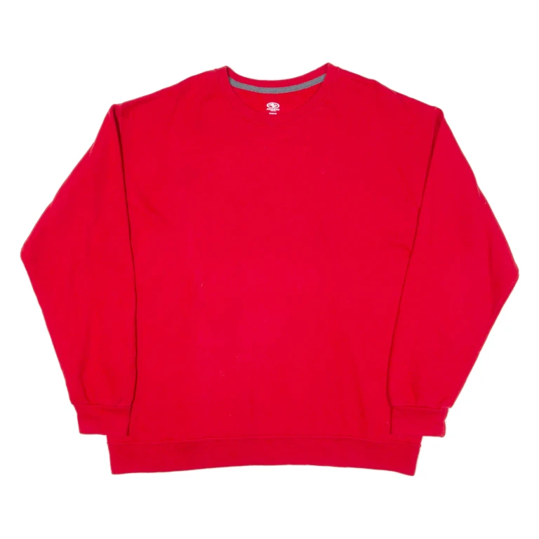 ATHLETIC WORKS Mens Sweatshirt Red L