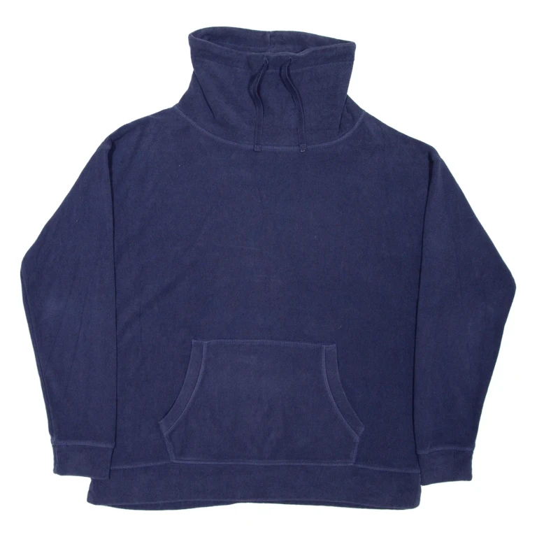 FAT FACE Womens Jumper Blue High Neck Tight Knit M