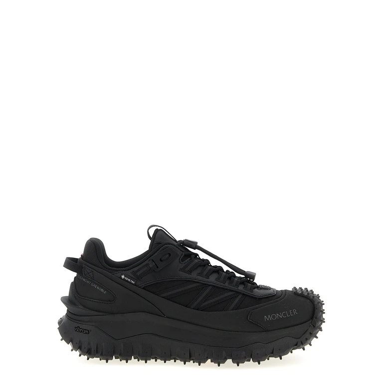 Moncler Black Polyamide Athletic Sneakers - Men
