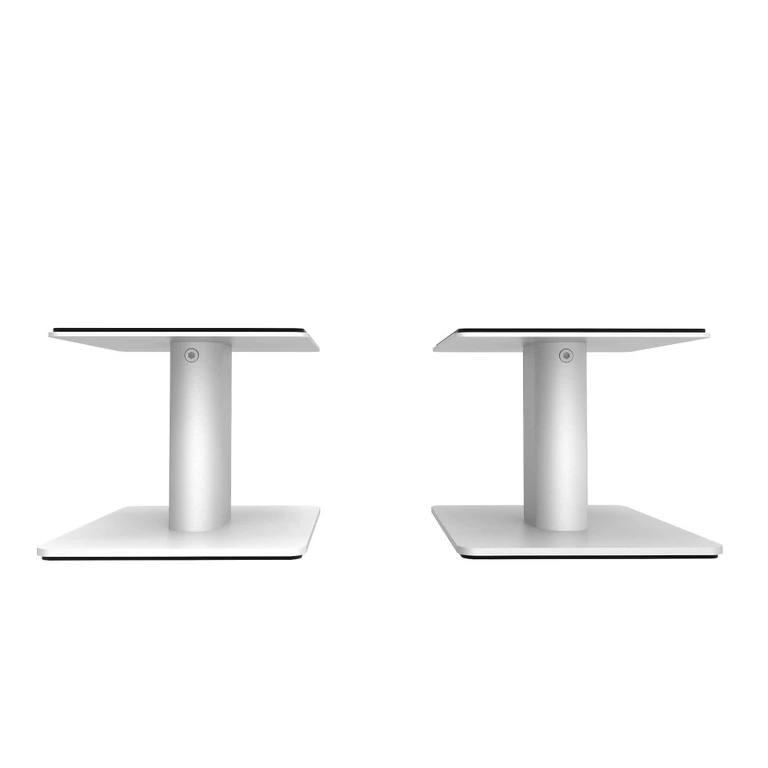 Kanto 6" Universal Desktop Speaker Stands with Cable Management - White, Set of 2