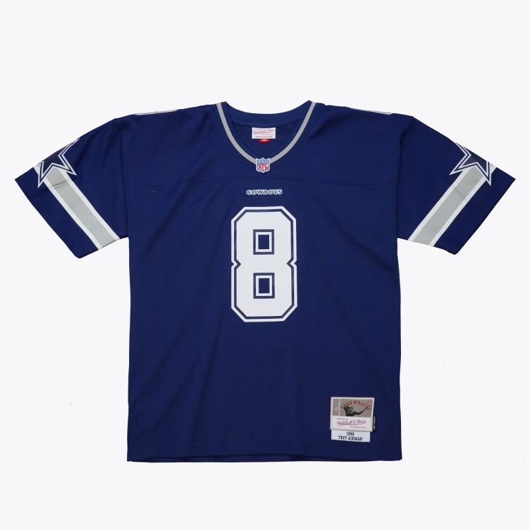Men's NFL Dark Jersey Cowboys 1996 Troy Aikman