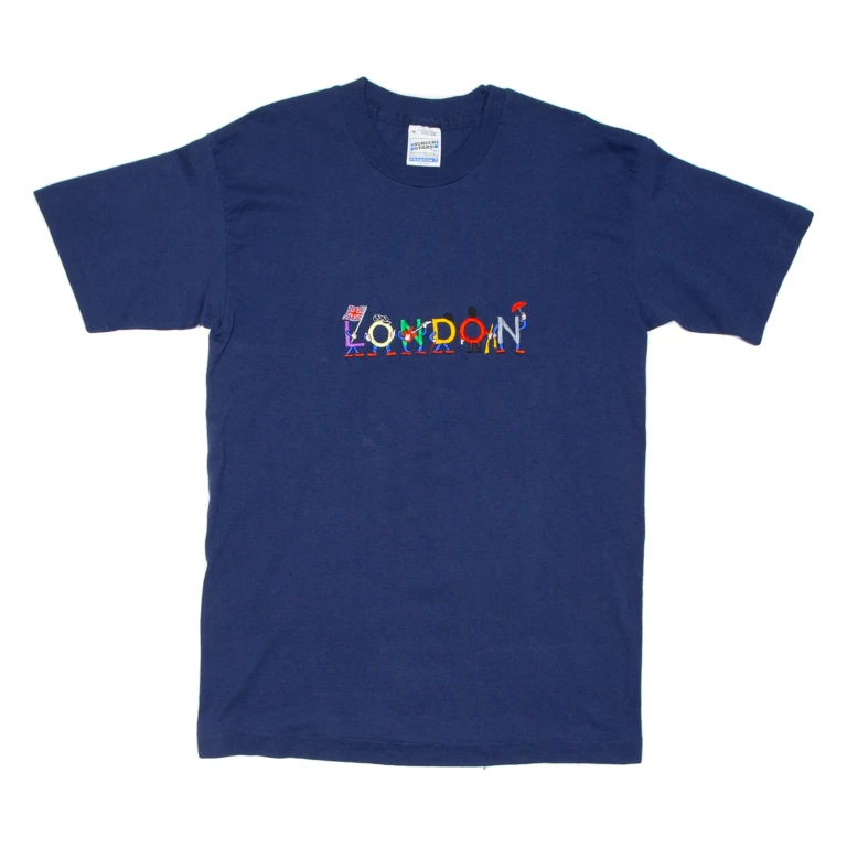 SCREEN STARS London Mens T-Shirt Blue M