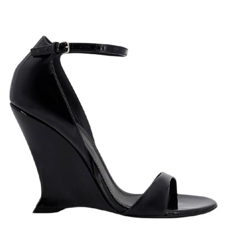 Ferragamo Vidette Patent Leather Wedge Sandals