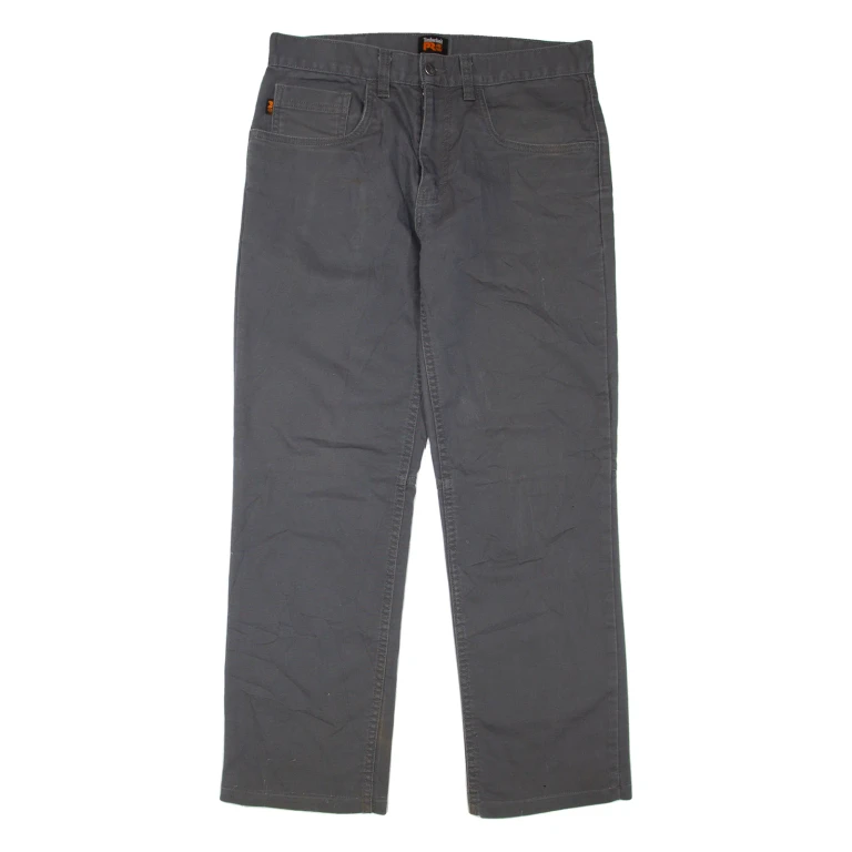 TIMBERLAND PRO Womens Jeans Grey Regular Straight W32 L32