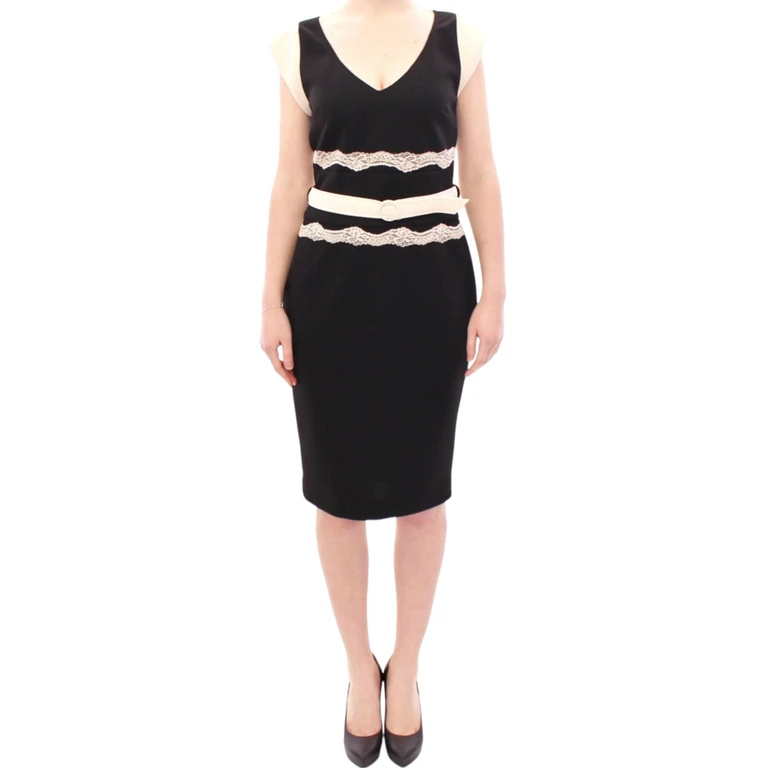 Roberto Cavalli Black Lace Sheath Dress Polyester - Women