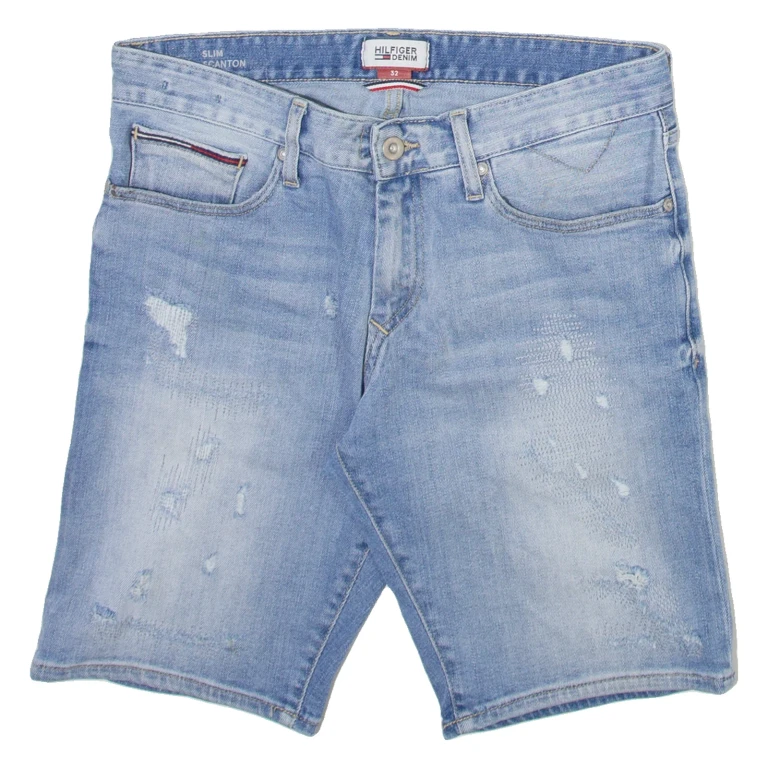 TOMMY HILFIGER Womens Denim Shorts Blue M W32