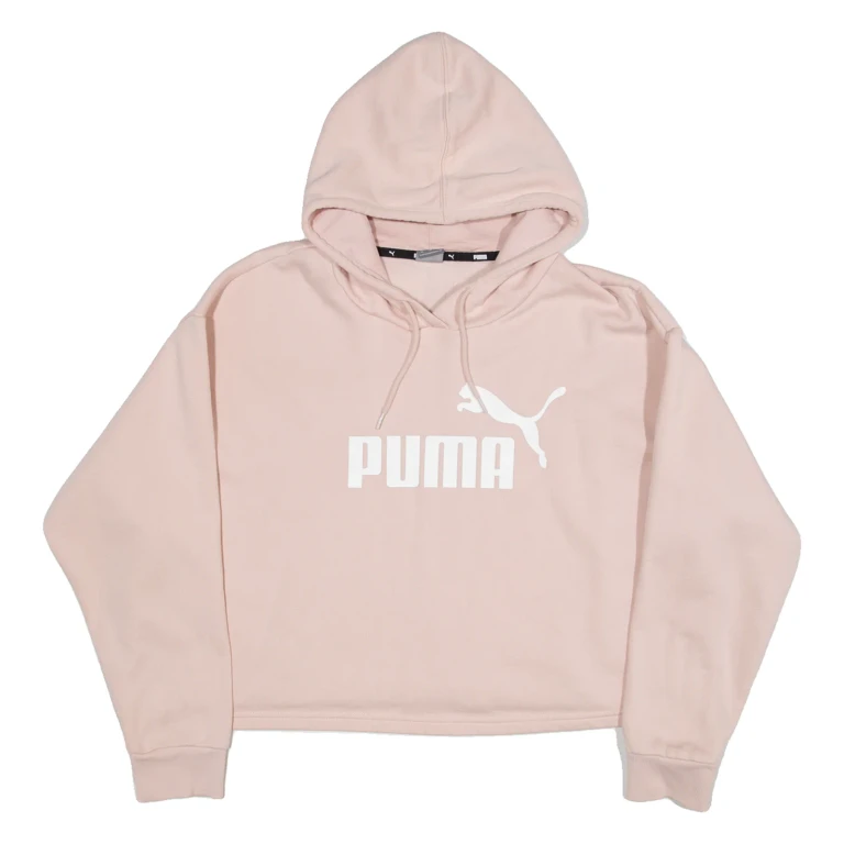 PUMA Cropped Womens Pink Hoodie XL