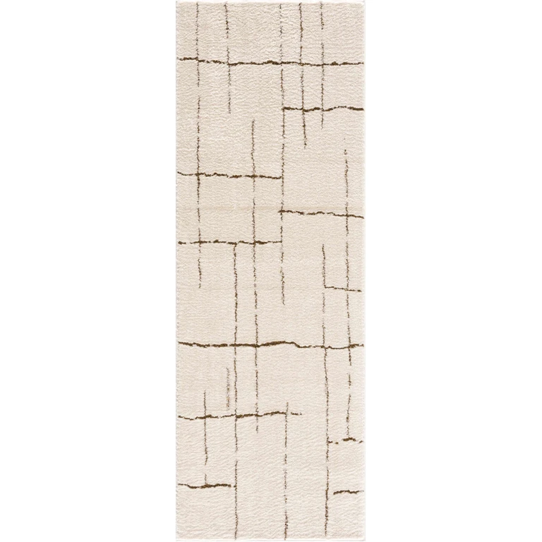 Koume Ivory & Brown Area Rug