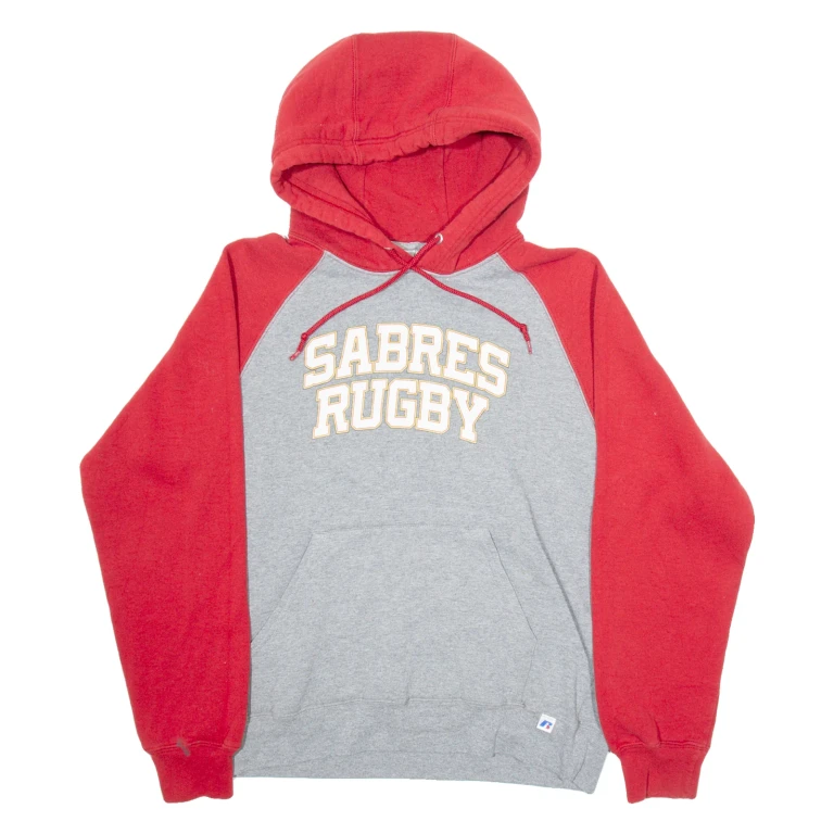 NIKE RUNNING Sabres Rugby Mens Grey Hoodie USA M